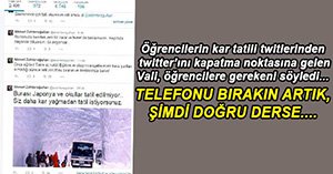 VALİ GÜNLERDİR ONLARLA UĞRAŞIYOR!