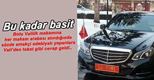 VALİ'DEN MERCEDES ELEŞTİRİLERİNE TOKAT GİBİ CEVAP