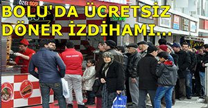 VATANDAŞ ÜCRETSİZ DÖNERE HUCUM ETTİ...