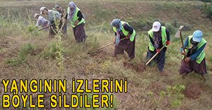 YANGININ İZLERİ SİLİNİYOR...
