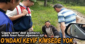 YAŞLI ADAM ORMANDA BULUNDU..