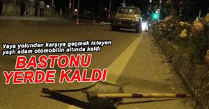 YAŞLI ADAM OTOMOBİLİN ALTINDA KALDI