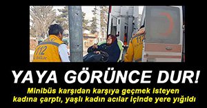 YAYA GEÇİDİNDE KAZA! 1 YARALI