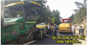 YEDİGÖLLER YOLU ASFALTLANIYOR