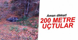 YEDİGÖLLER YOLUNDA UÇURUMA UÇTULAR