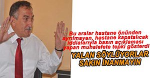 YILMAZ'DAN MUHALEFETE HASTANE TEPKİSİ