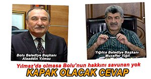 YILMAZ'DAN YIĞILCA'YA YEDİGÖLLER MESAJI