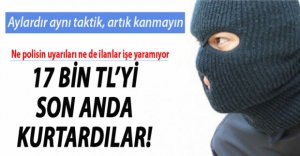YİNE KURTARAN POLİS OLDU!