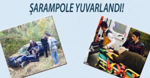 YOLDAN ÇIKIP AĞACA ÇARPTI!