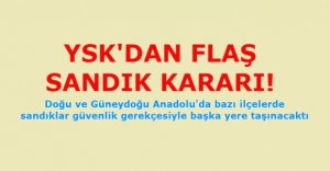 YSK'DAN FLAŞ KARAR!