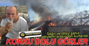 YUMRUKAYA'DA YÜREKLERİ DAĞLAYAN YANGIN