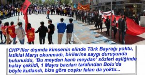 1 MAYIS İŞÇİ BAYRAMI BOLU'DA KUTLANDI