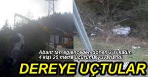 20 METRELİK UÇURUMA YUVARLANDILAR