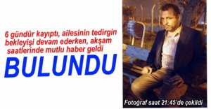 39 YAŞINDAKİ ŞAHIS BULUNDU