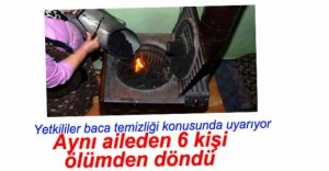 6 KİŞİ SOBADAN ZEHİRLENDİ