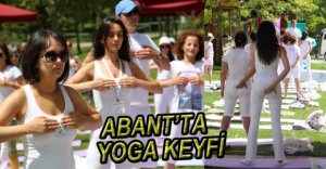 ABANT'TA YOGA YAPTILAR...