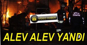 AHŞAP EV ALEV ALEV YANDI