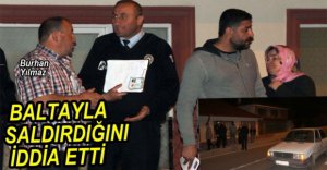 AMCASININ OĞLUNUN YOLUNU KESEREK SALDIRDI