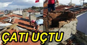 APARTMANIN ÇATISI UÇTU