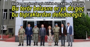 BAŞKAN'DAN KARARGAHA TAZİYE ZİYARETİ