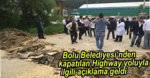 BELEDİYEDEN AÇIKLAMA YAPILDI...