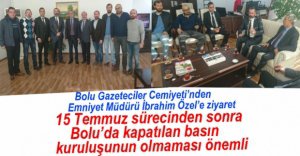 BGC'DEN EMNİYET MÜDÜRÜ ÖZEL'E ZİYARET