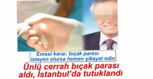 BIÇAK PARASI ALDI, TUTUKLANDI