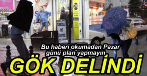 BİR ANDA GELDİ, BOLULULAR KAÇACAK YER ARADI