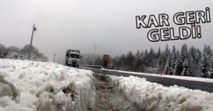 BOLU DAĞI'NDA KAR ETKİLİ OLDU!
