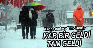 BOLU KAR YAĞIŞINA TESLİM...