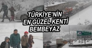 BOLU KAR YAĞIŞINA TESLİM