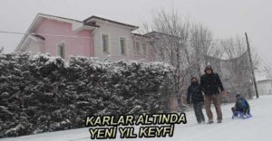 BOLU YENİ YILIN İLK GÜNÜNDE BEMBEYAZ OLDU