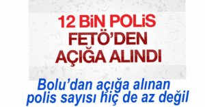BOLU'DA 38 POLİS AÇIĞA ALINDI