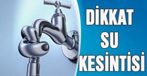 BOLU'DA SU KESİNTİSİ YAŞACAK