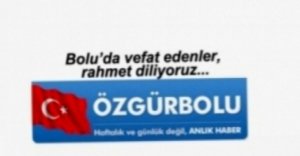 BOLU'DA VEFAT EDENLER, 12 MART SALI