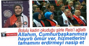 BOLULU KADIN İŞÇİ  CUMHURBAŞKANI ERDOĞAN'I AĞLATTI