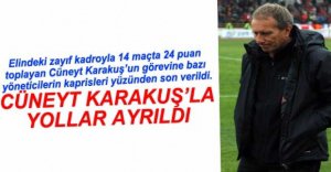 BOLUSPOR'DA ŞOK AYRILIK