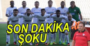BOLUSPOR'DA SON DAKİKA ŞOKU