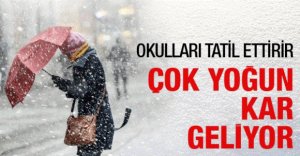 BU SEFER KAR ŞİDDETLİ GELİYOR