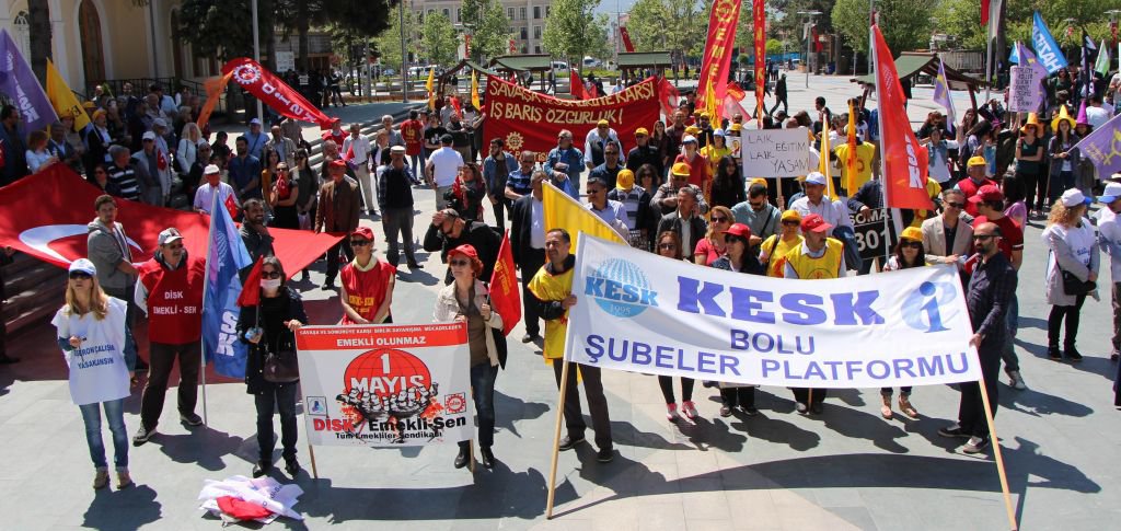 1 MAYIS İŞÇİ BAYRAMI BOLU'DA KUTLANDI