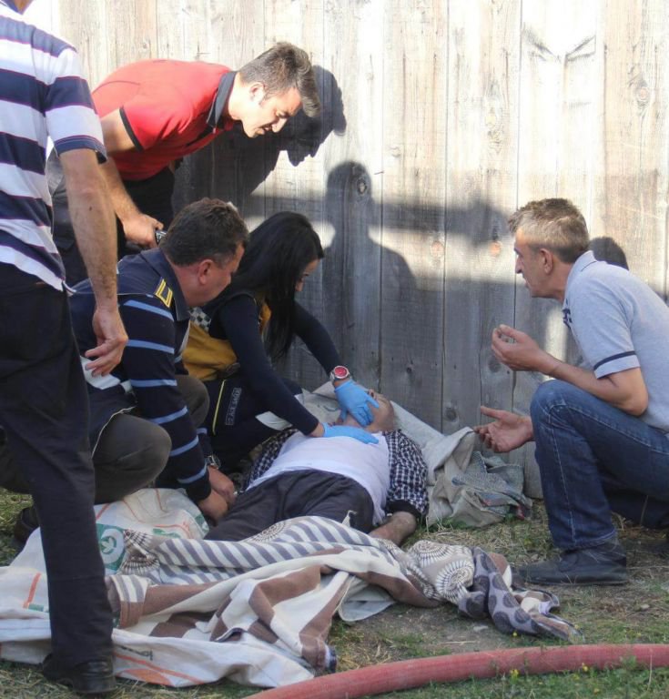 BABA OĞUL ALEVLERİN ARASINDAN ÇIKTILAR