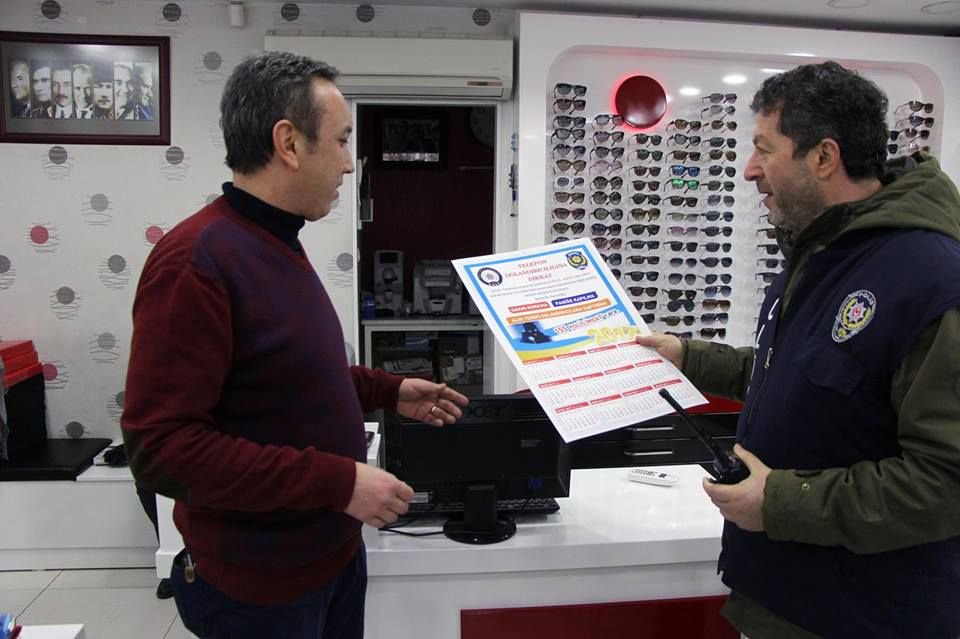 POLİS YENİ YIL TAKVİMİYLE UYARDI
