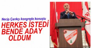 ÇARIKÇI KONGREDE KONUŞTU...