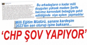 "CHP SİYASİ ŞOV YAPIYOR"