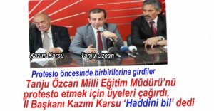 CHP'LİLER YİNE BİRBİRİNE DÜŞTÜ