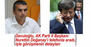 DAVUTOĞLU, DOĞANAY'I TELEFONLA ARADI