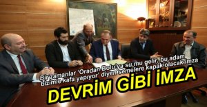 DEV PROJEDE İMZALAR ATILDI