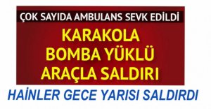 DİYARBAKIR'DA BOMBA YÜKLÜ ARAÇLA SALDIRI