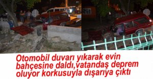 DUVARI YIKARAK EVİN BAHÇESİNE GİRDİ