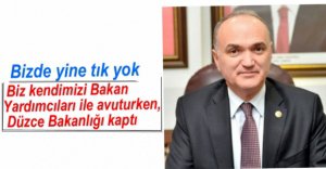 DÜZCE KABİNEYE BAKAN SOKTU